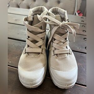 Rocket Dog Combat Boots Canvas Memory Foam Comfort Women's Sz 10